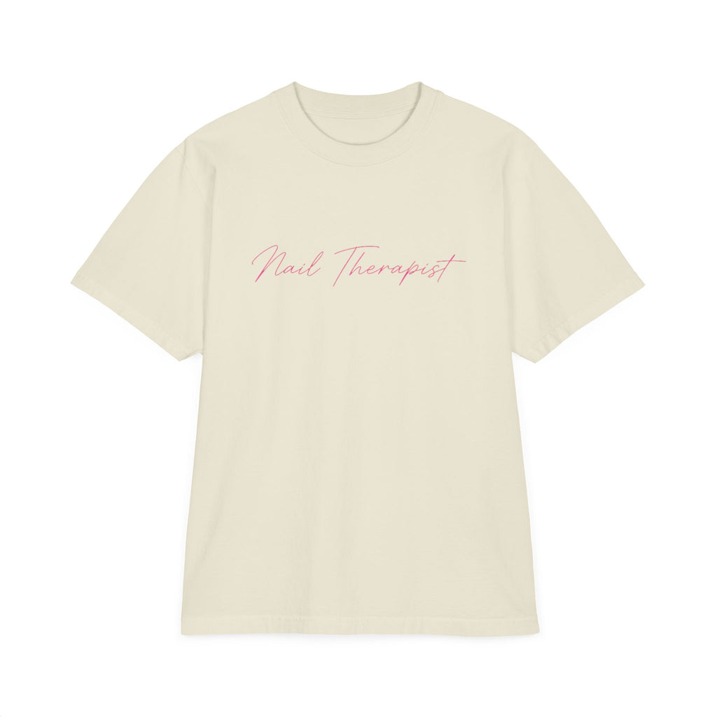 Nail Therapist Oversize T-Shirt — Nail Technician Graphic Tee (Salon Technician Gift)