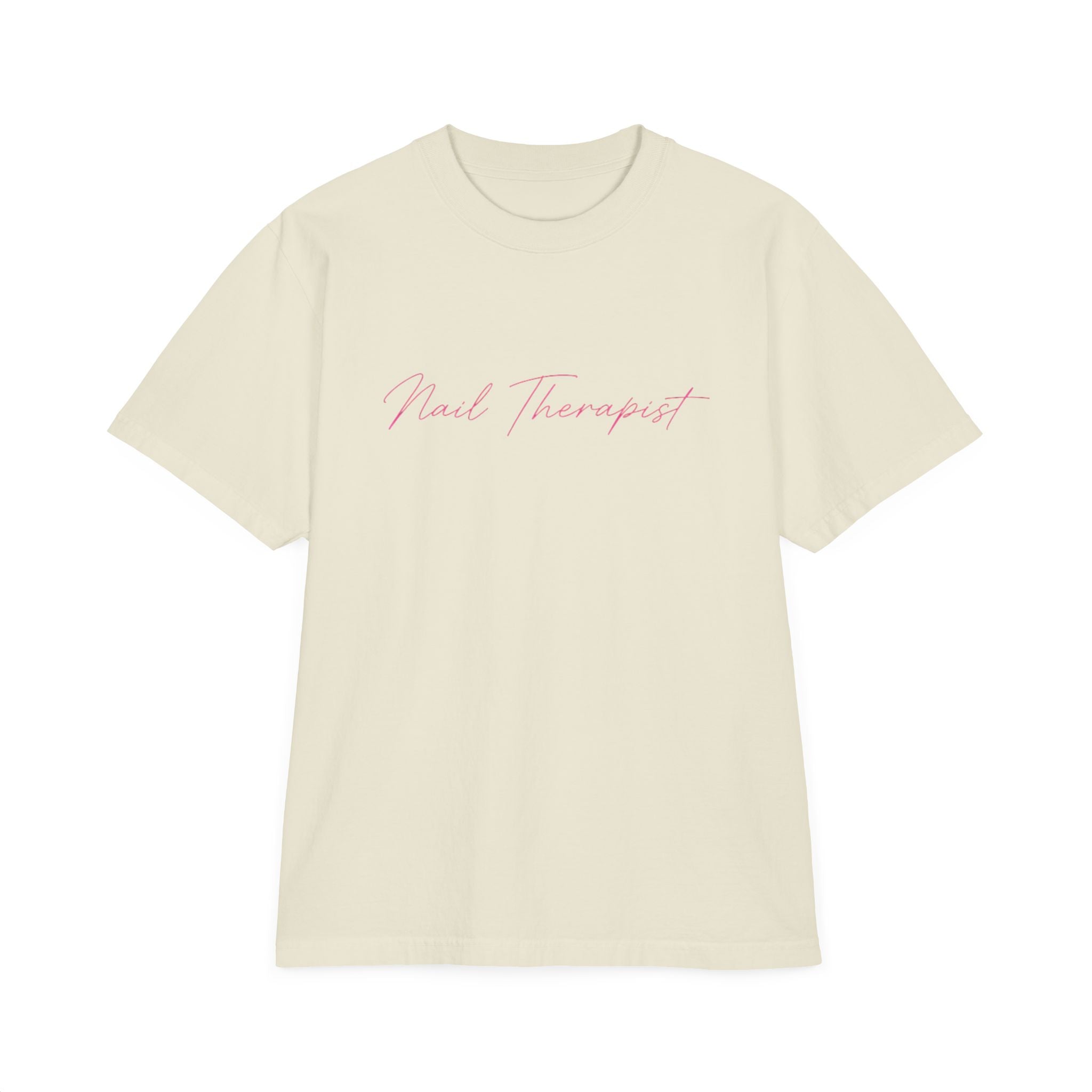 Nail Therapist Oversize T-Shirt — Nail Technician Graphic Tee (Salon Technician Gift)