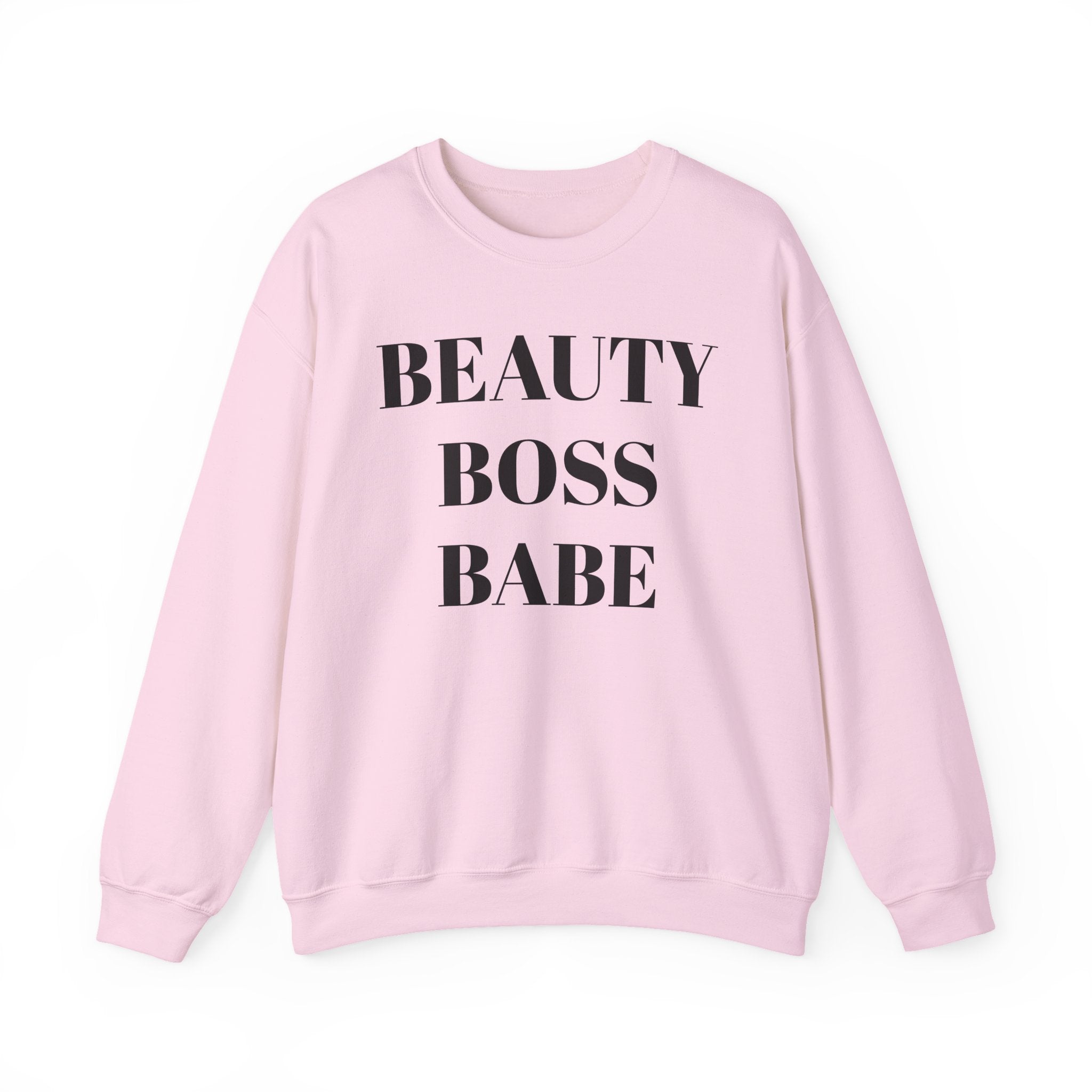 Beauty Boss Babe Sweatshirt | Feminine Typography Crewneck