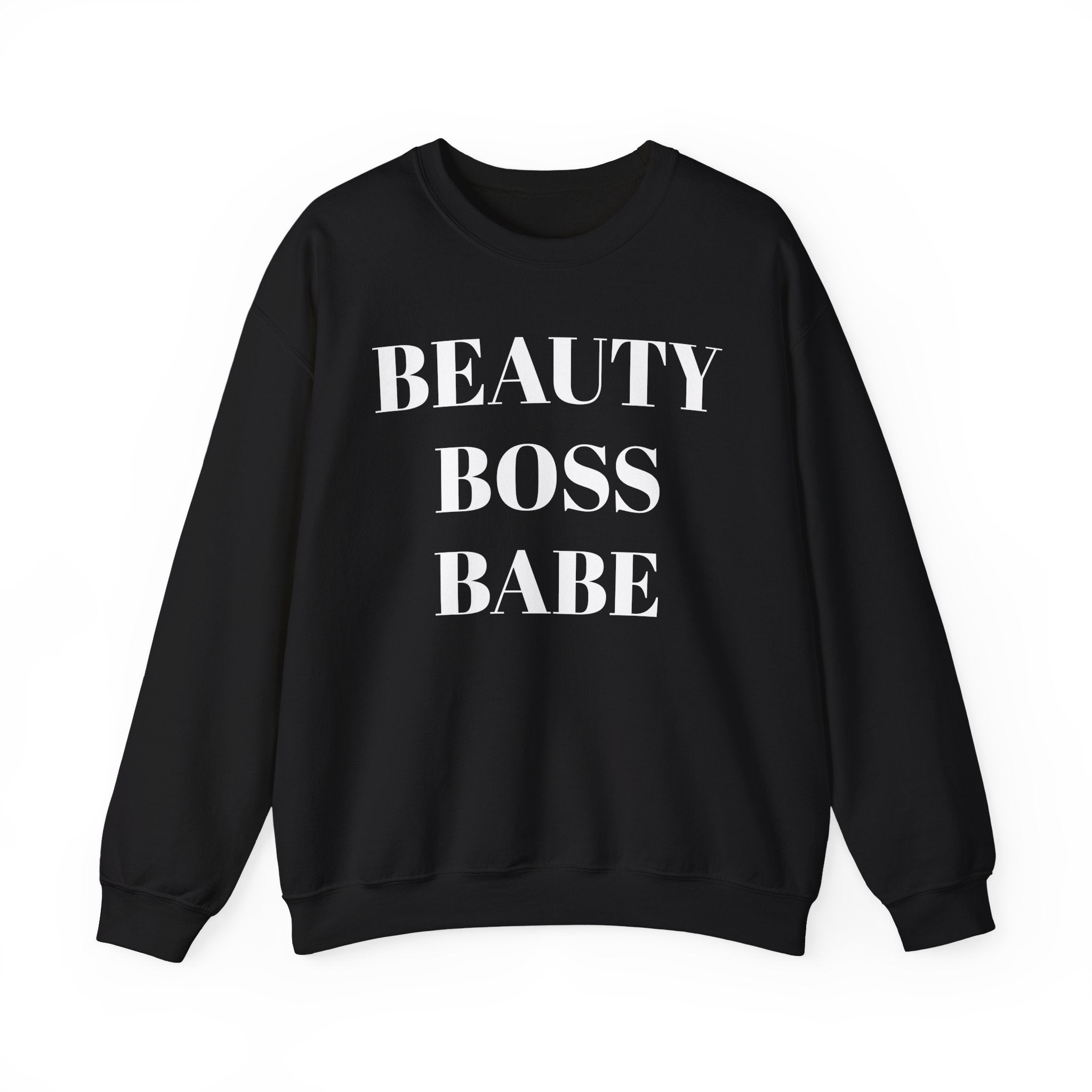 Beauty Boss Babe Sweatshirt | Feminine Typography Crewneck