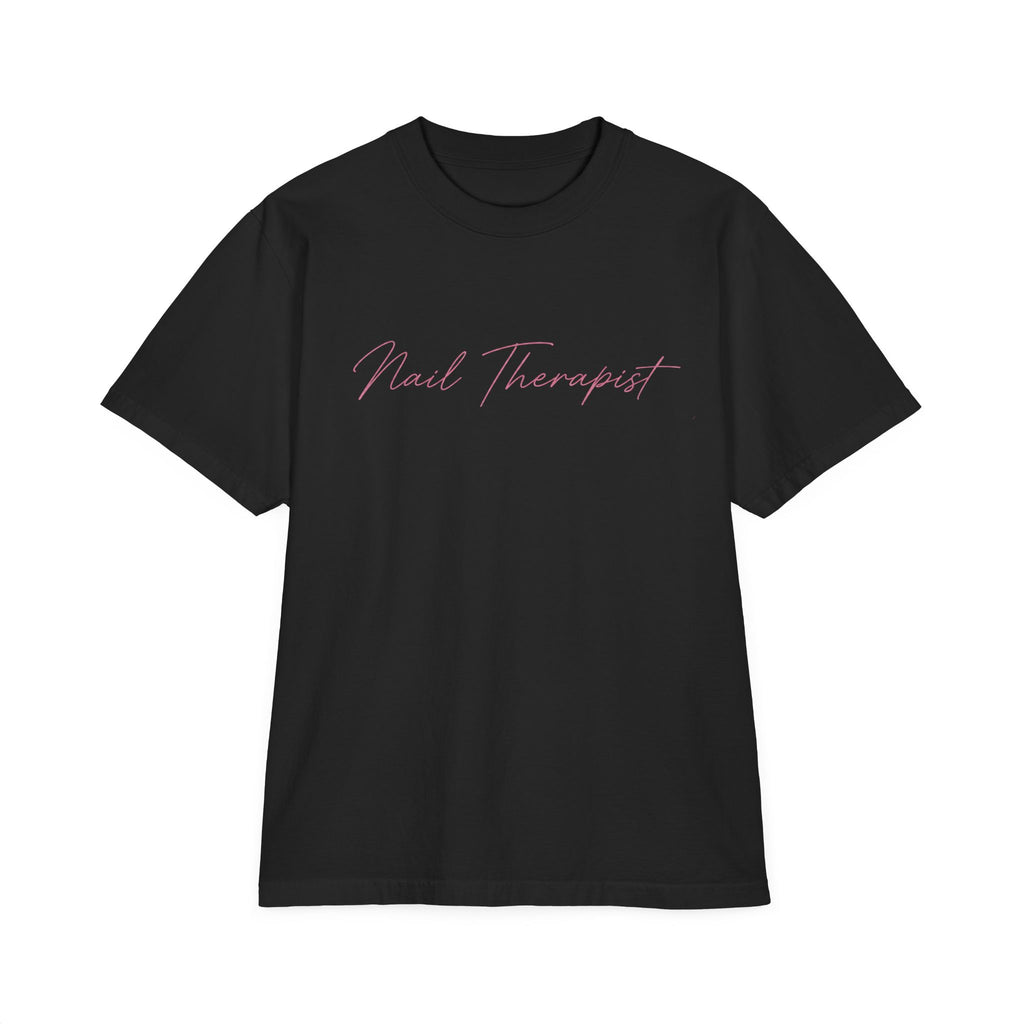 Nail Therapist Oversize T-Shirt — Nail Technician Graphic Tee (Salon Technician Gift)