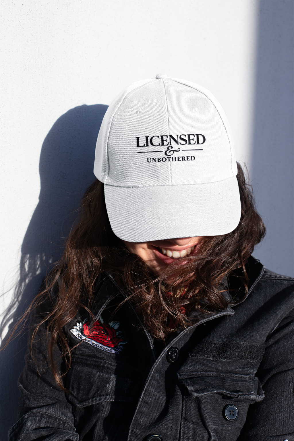 Licensed & Unbothered — Embroidered Premium Cap