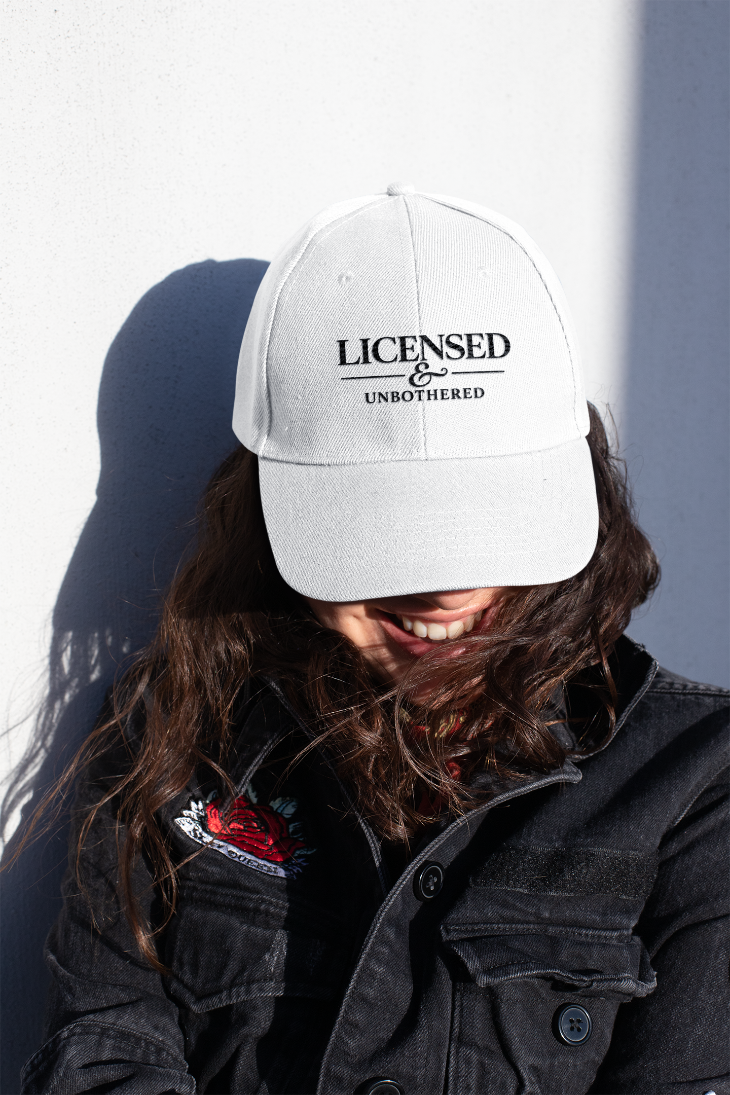 Licensed & Unbothered — Embroidered Premium Cap
