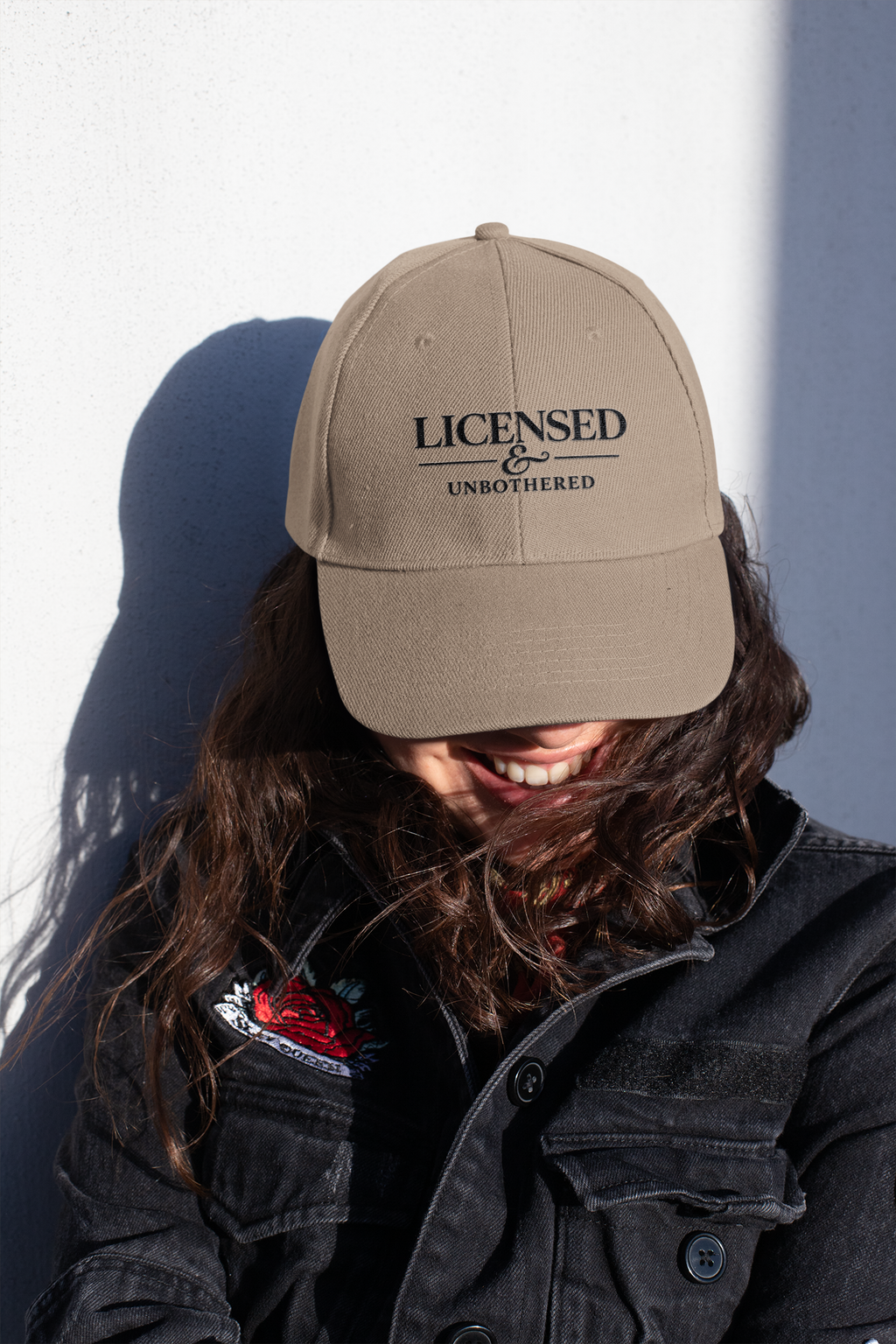 Licensed & Unbothered — Embroidered Premium Cap