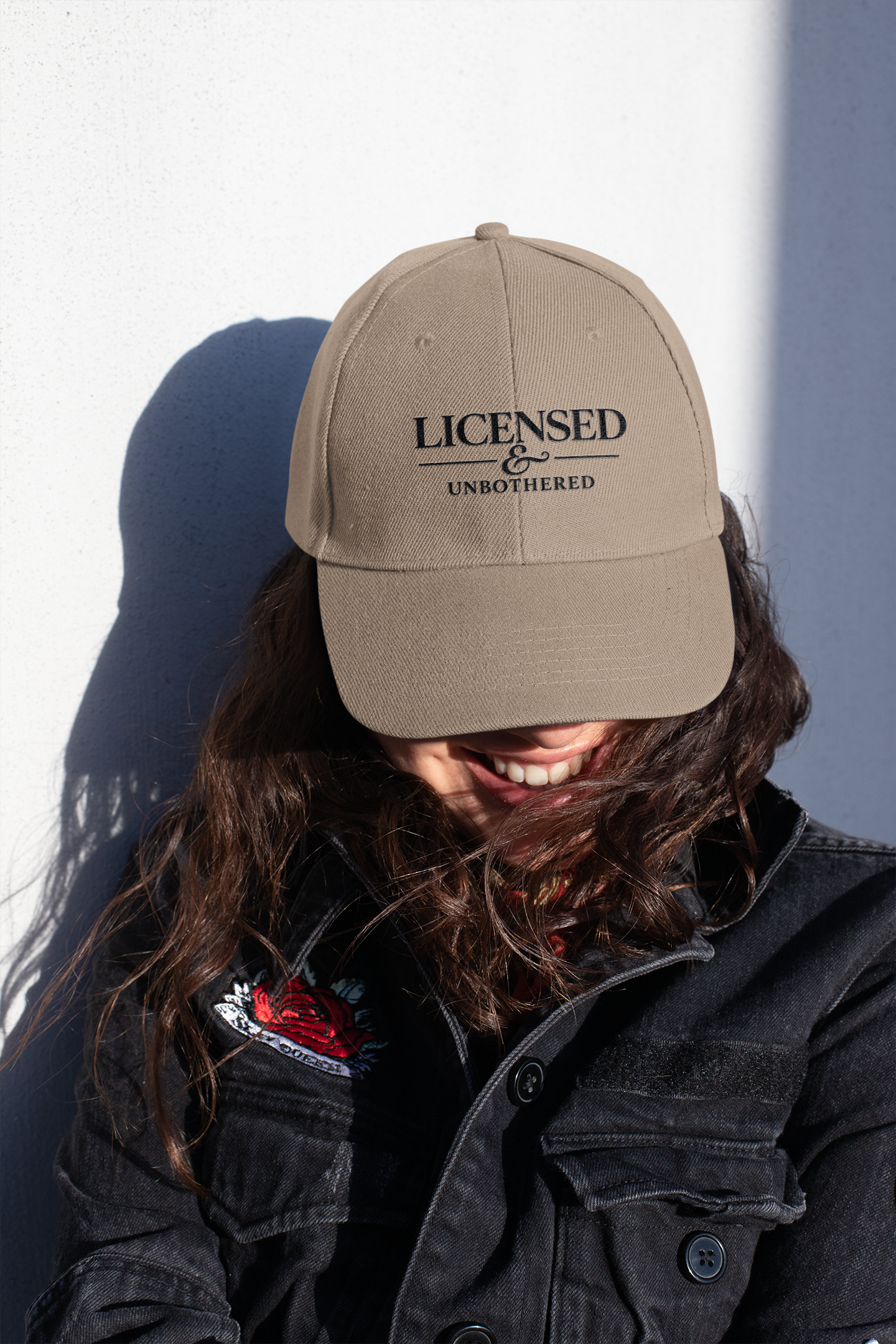 Licensed & Unbothered — Embroidered Premium Cap