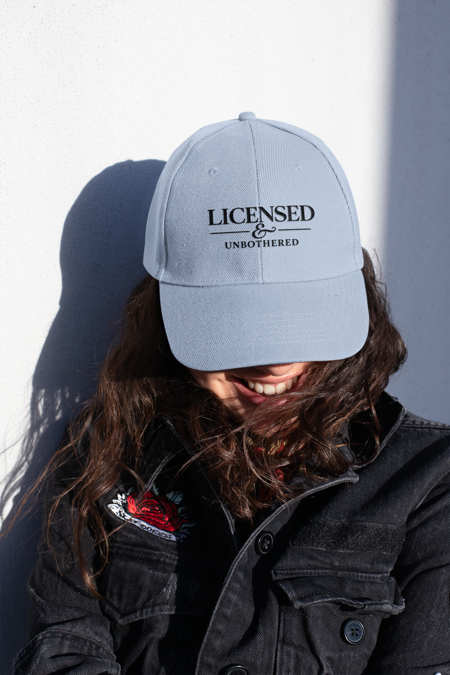 Licensed & Unbothered — Embroidered Premium Cap