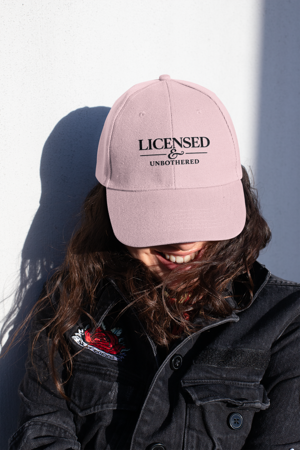 Licensed & Unbothered — Embroidered Premium Cap