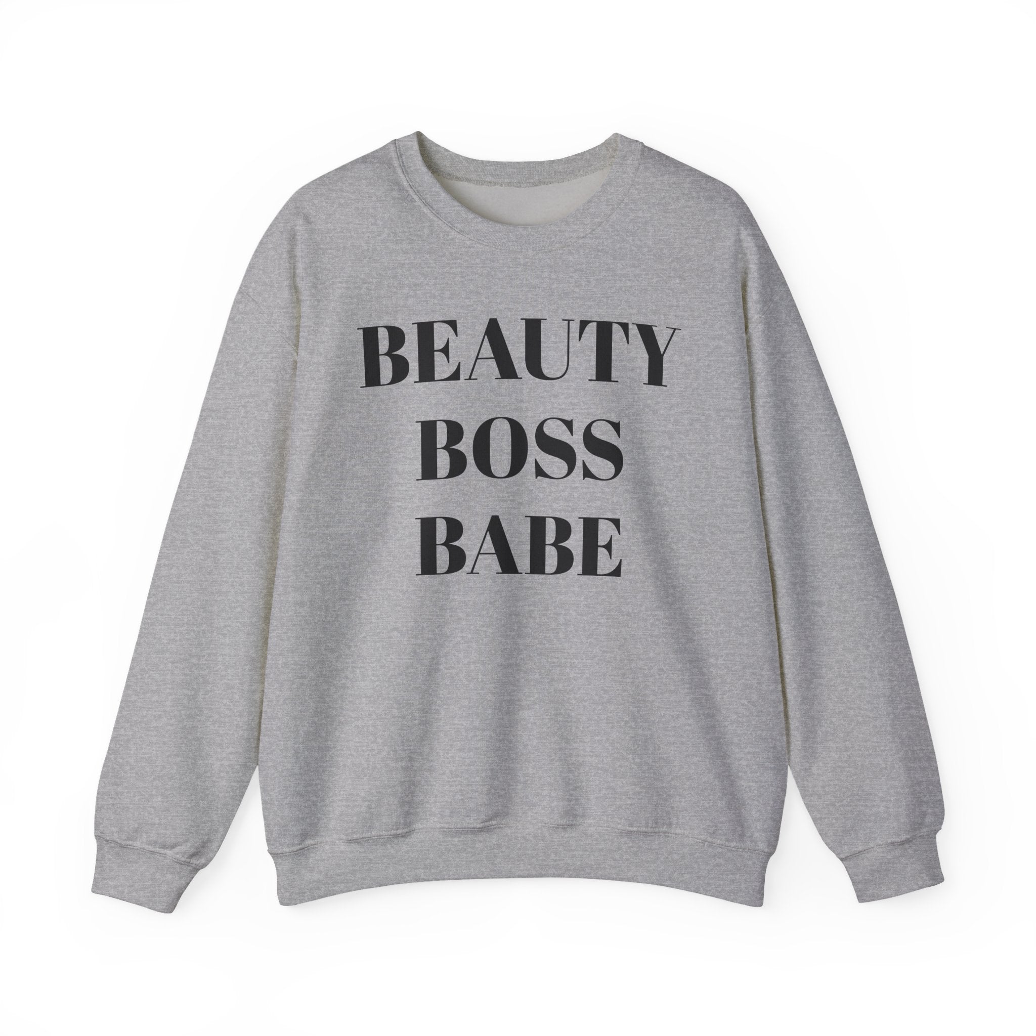 Beauty Boss Babe Sweatshirt | Feminine Typography Crewneck