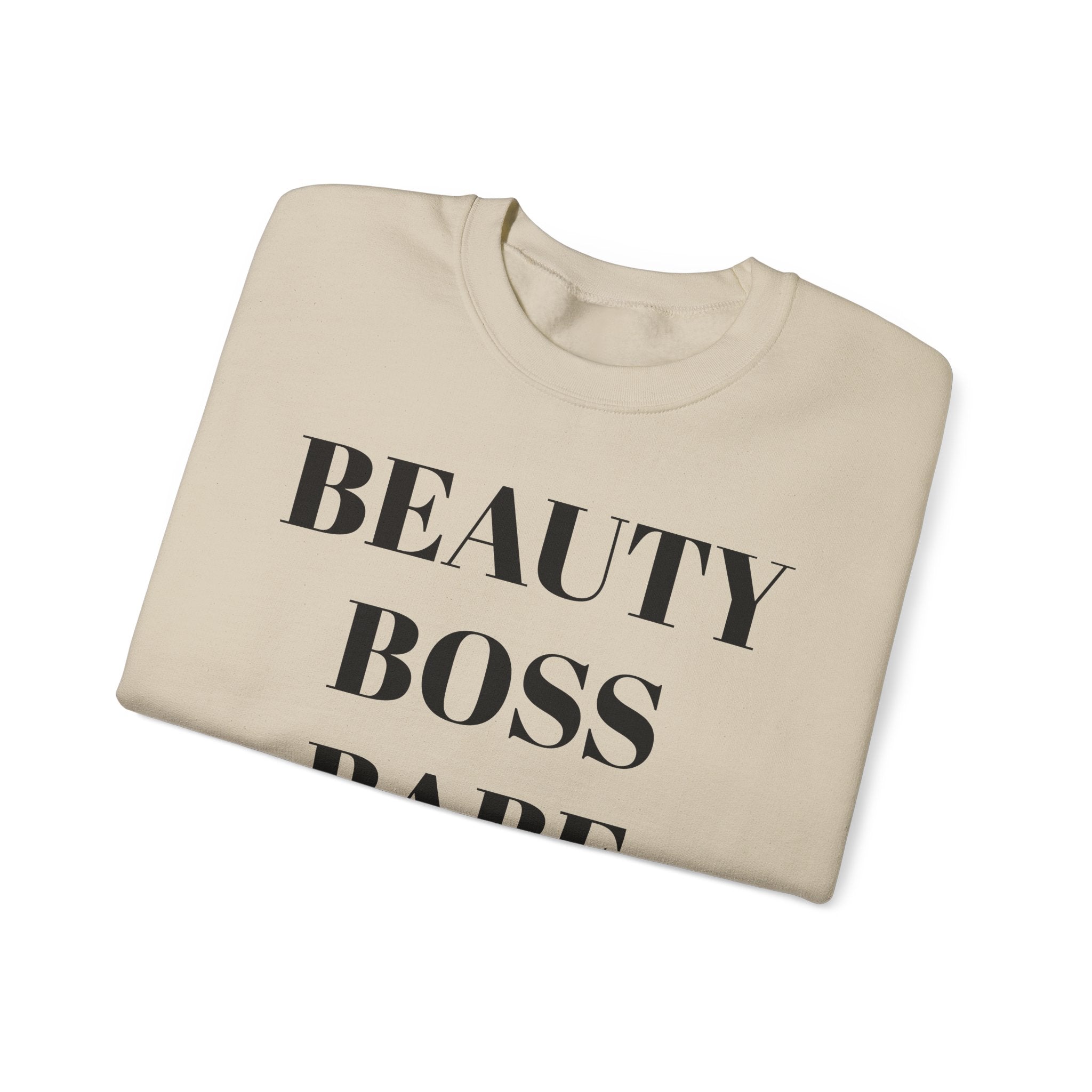 Beauty Boss Babe Sweatshirt | Feminine Typography Crewneck