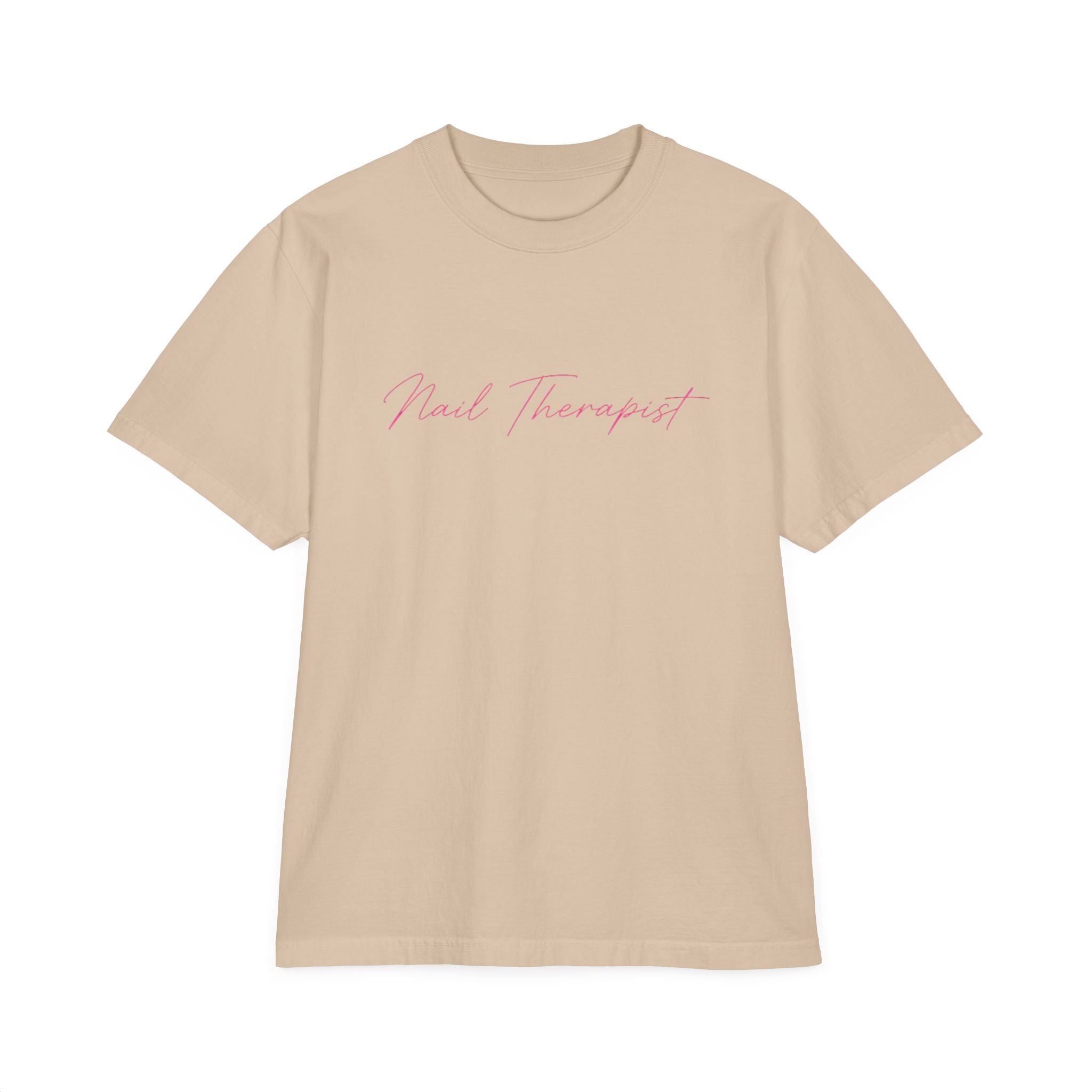 Nail Therapist Oversize T-Shirt — Nail Technician Graphic Tee (Salon Technician Gift)