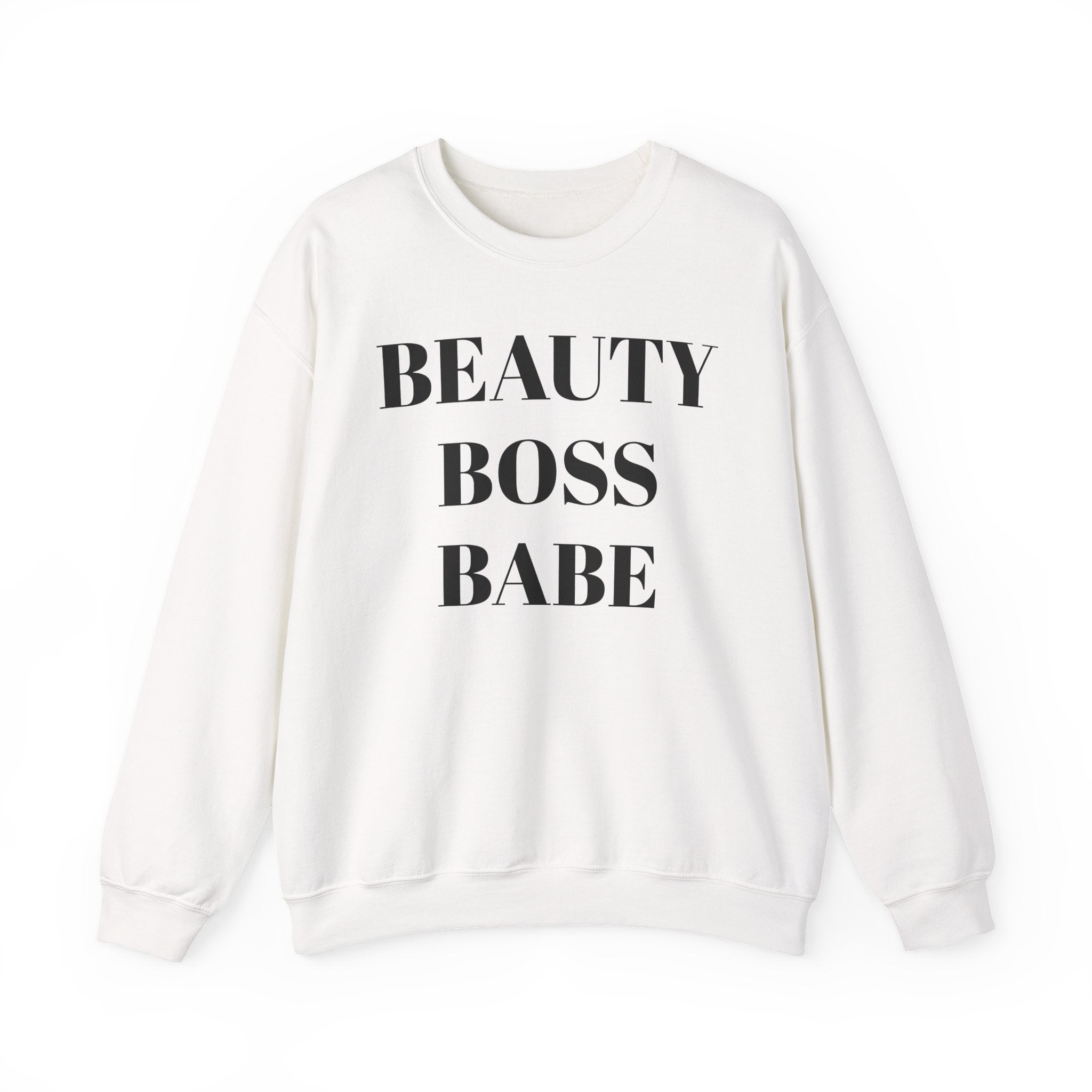 Beauty Boss Babe Sweatshirt | Feminine Typography Crewneck
