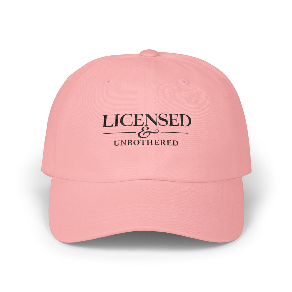 Licensed & Unbothered — Embroidered Premium Cap