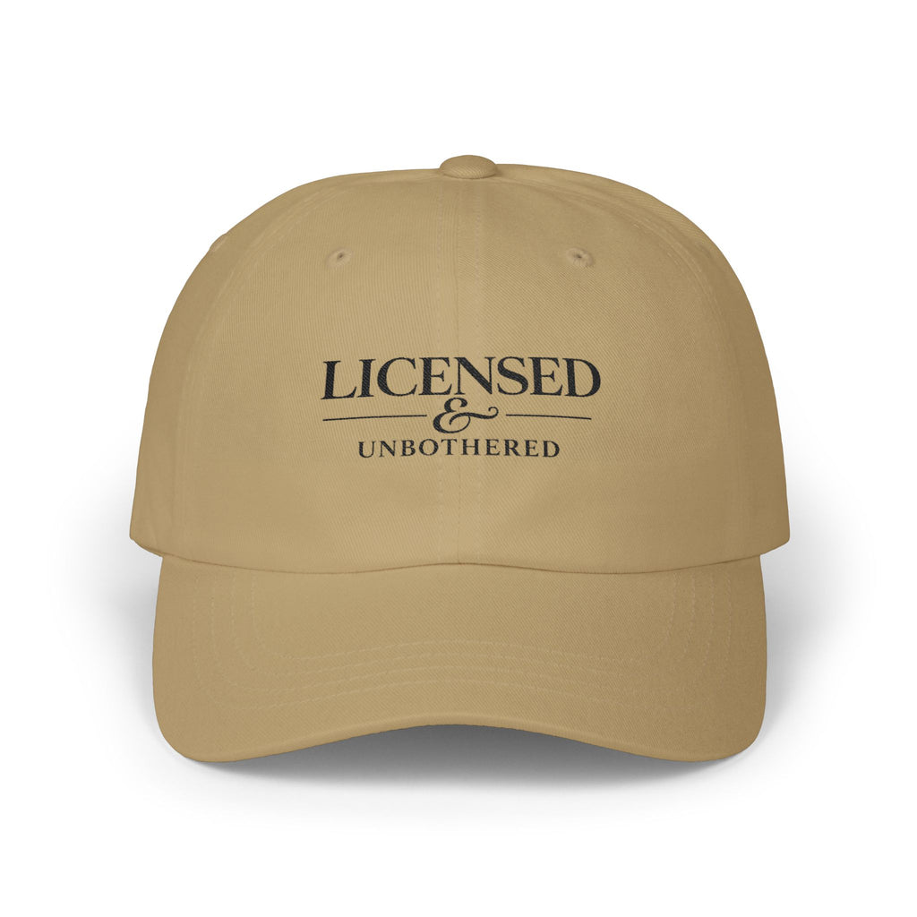 Licensed & Unbothered — Embroidered Premium Cap