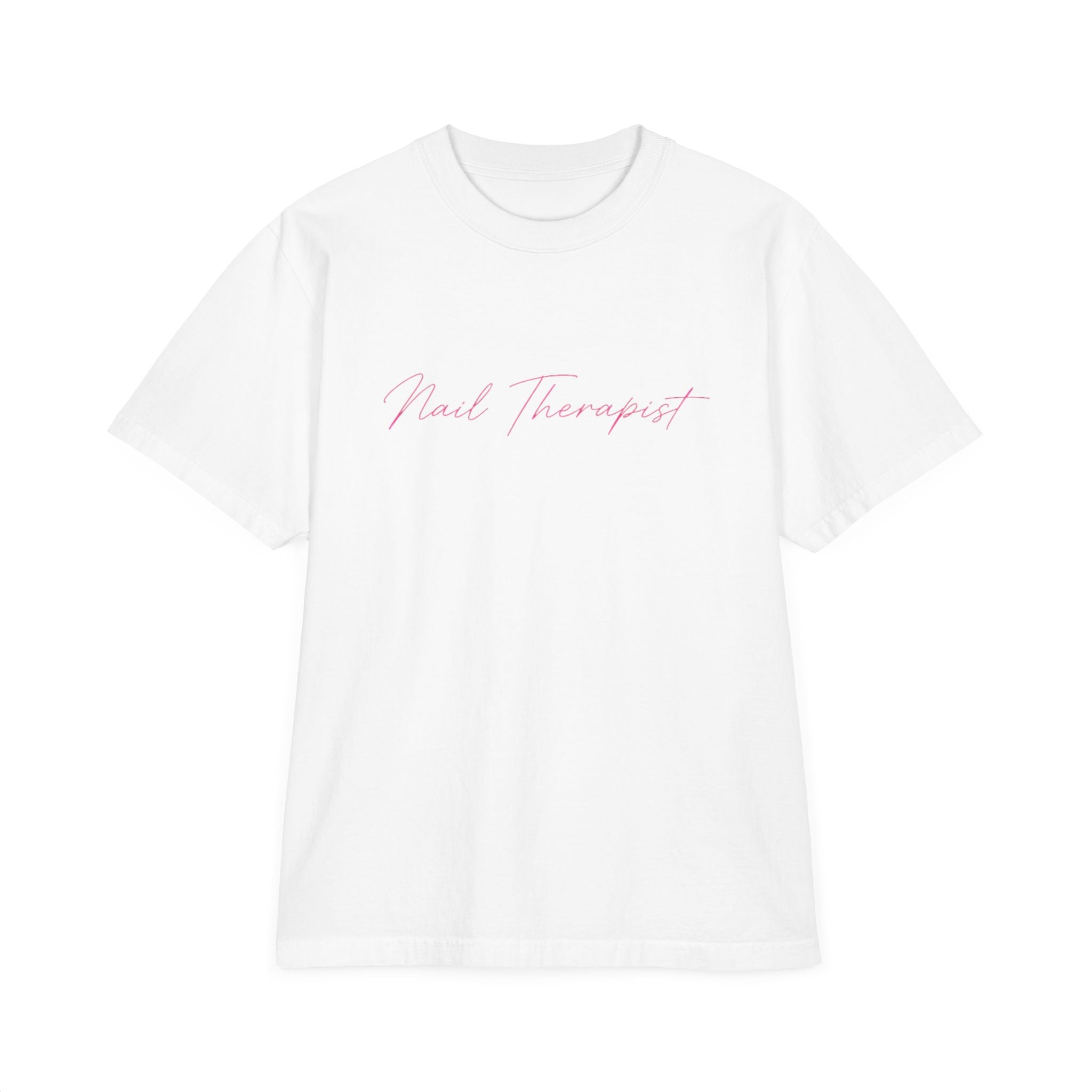 Nail Therapist Oversize T-Shirt — Nail Technician Graphic Tee (Salon Technician Gift)